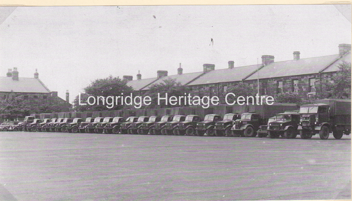 424B - Fulwood Barracks - 582 Company vehicles during National Service Days - 1948